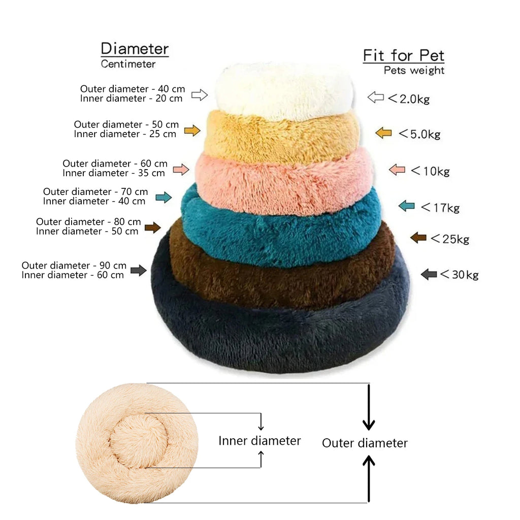 Calming Donut Pet Bed — Dogs & Cats