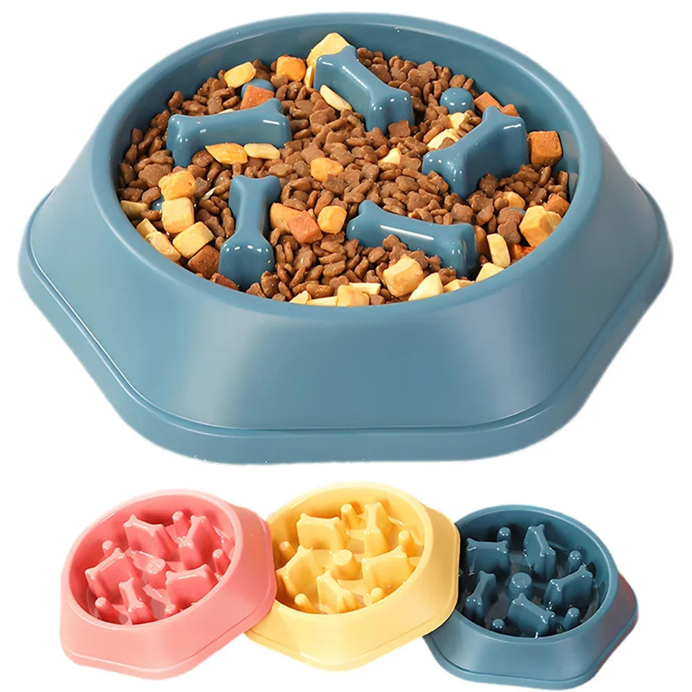 Puzzle Slow Feeder Dog Bowl — Anti-Choke