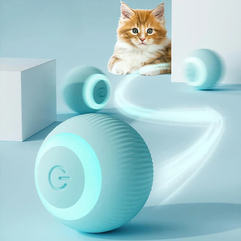Electronic Auto-Rolling Cat Ball Toy