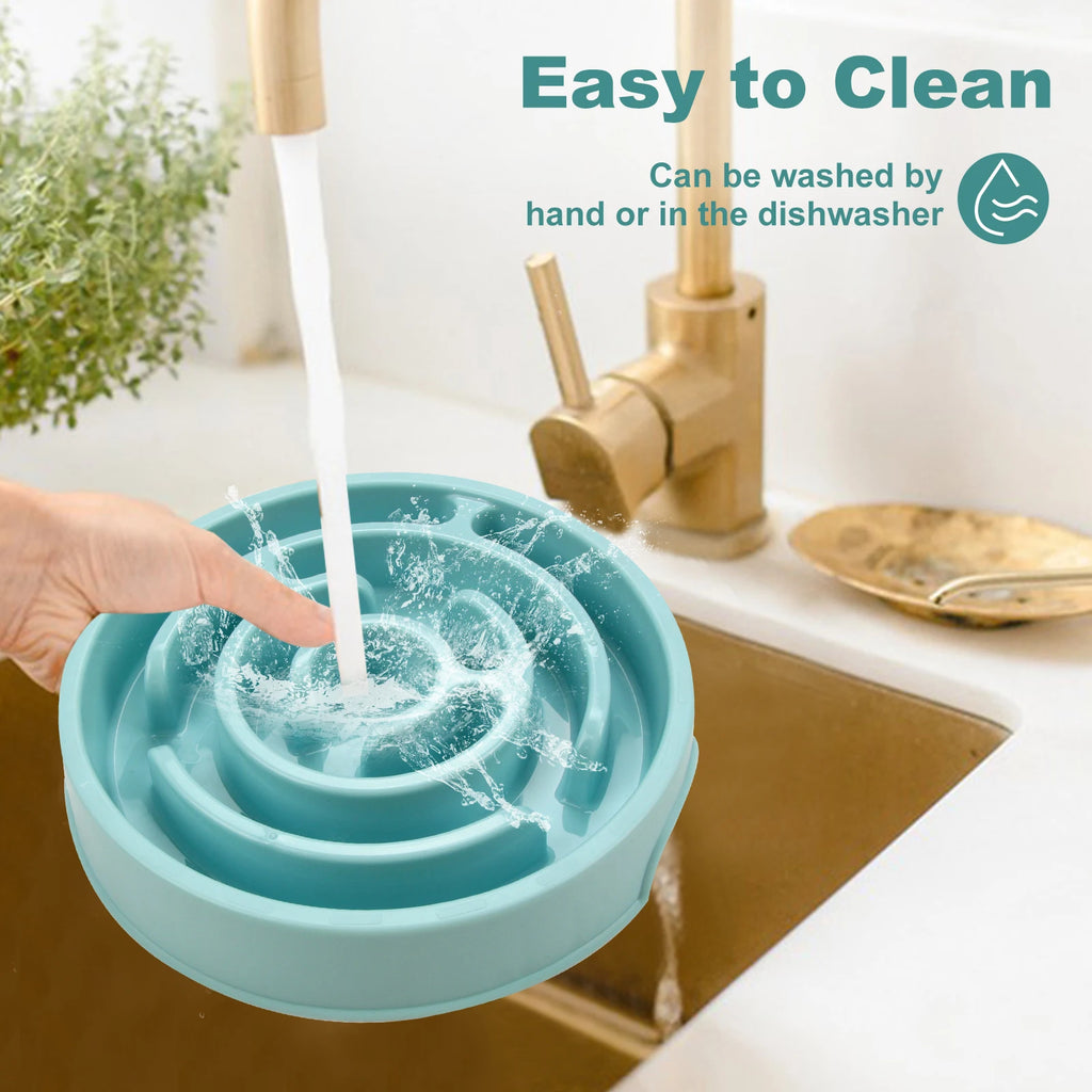 Anti-Gulp Slow Feeder Dog Bowl