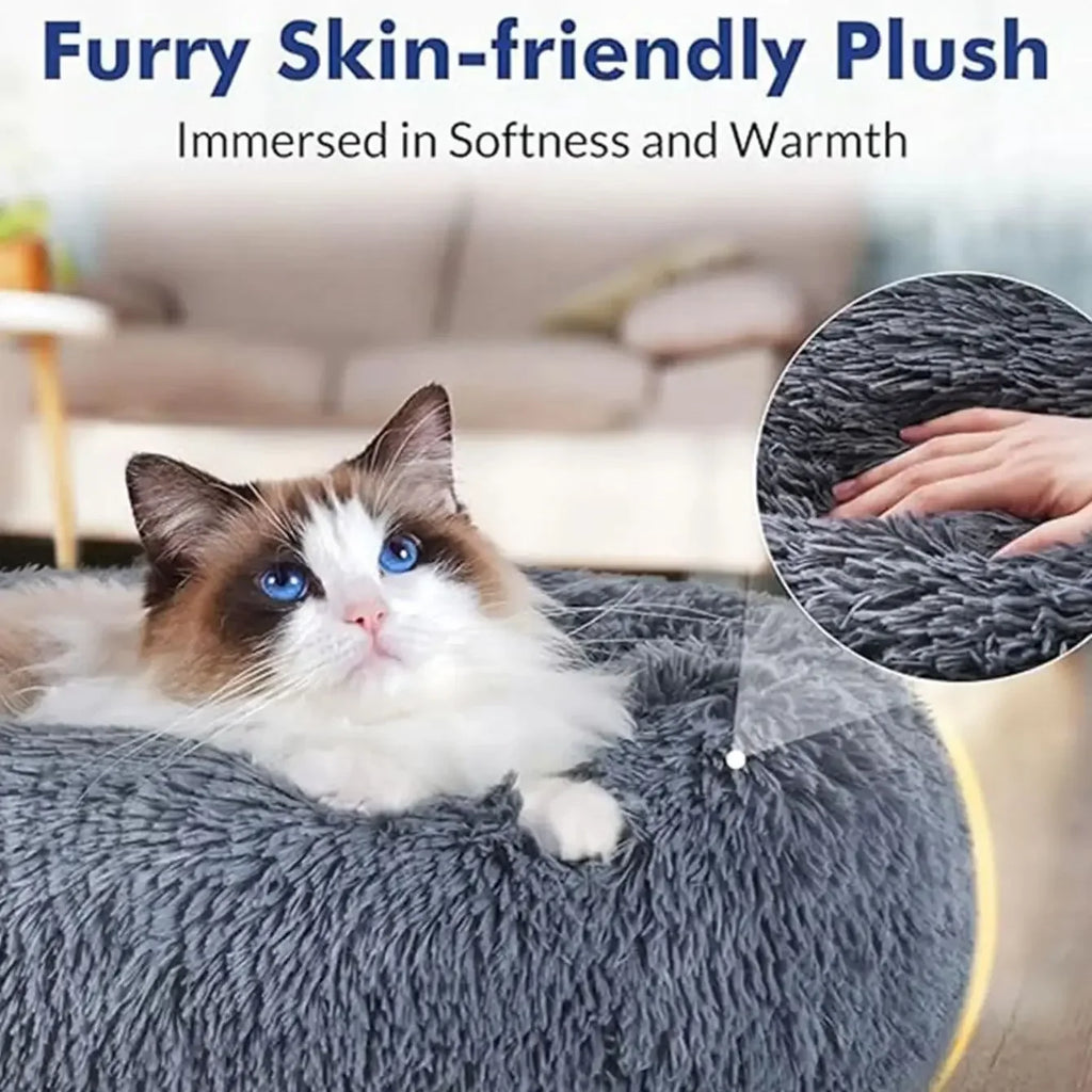 Calming Donut Pet Bed — Dogs & Cats