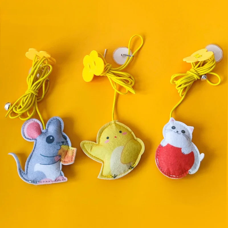 Self-Play Hanging Cat Teaser Wand Toy
