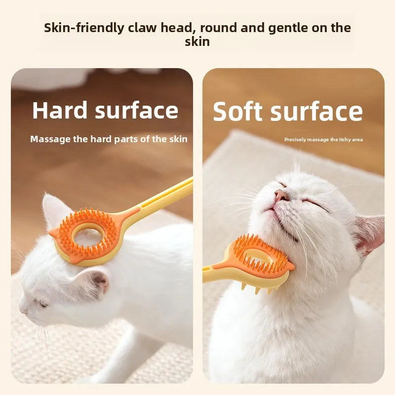 2-in-1 Retractable Cat Teaser & Massage Toy