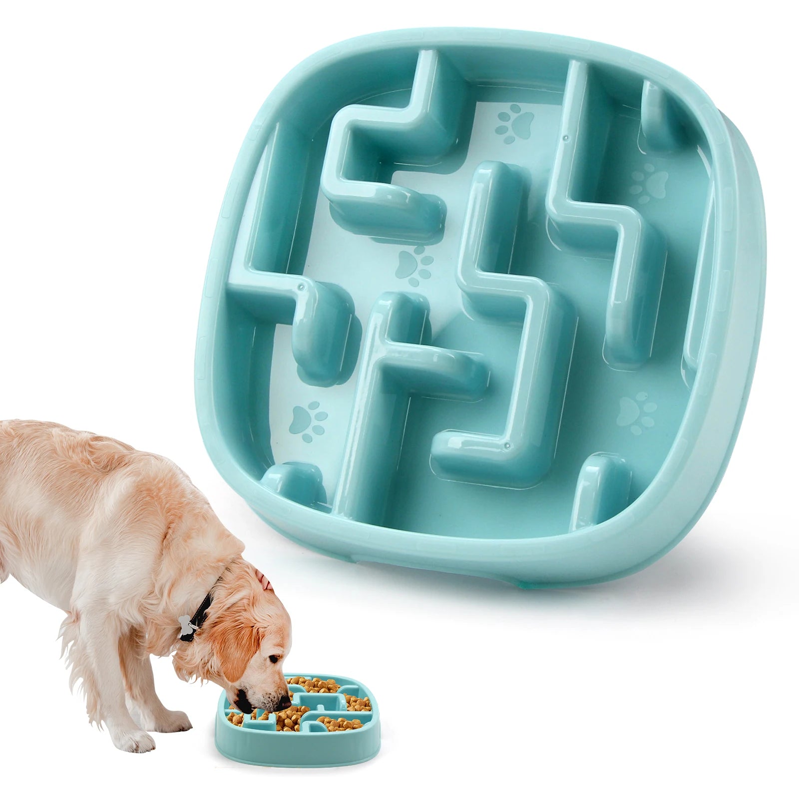 Anti-Gulp Slow Feeder Dog Bowl