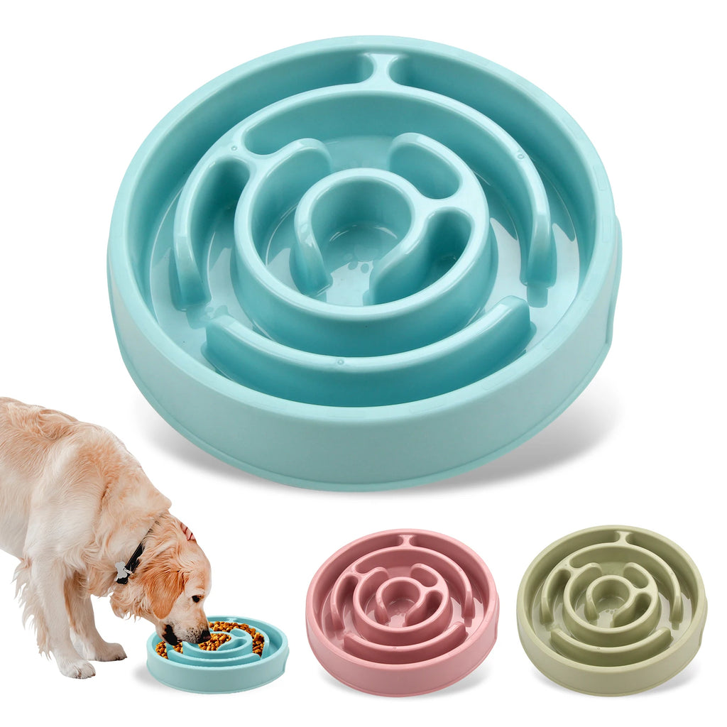 Anti-Gulp Slow Feeder Dog Bowl