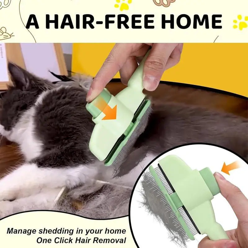 Self-Cleaning Dog & Cat Grooming Brush