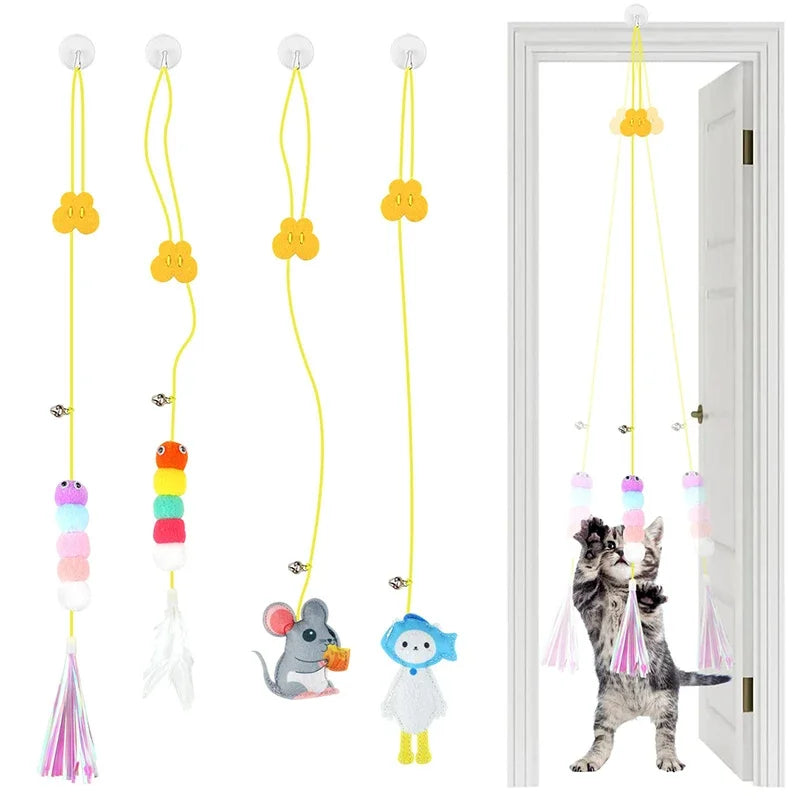 Self-Play Hanging Cat Teaser Wand Toy