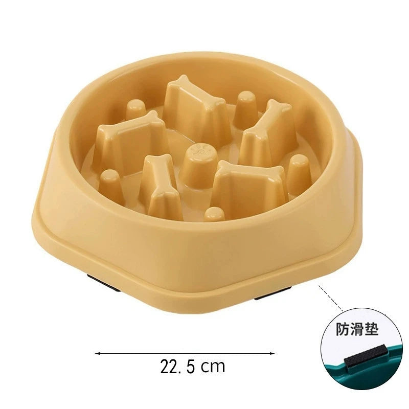 Puzzle Slow Feeder Dog Bowl — Anti-Choke