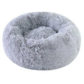 Faux Fur Calming Round Pet Bed — Washable