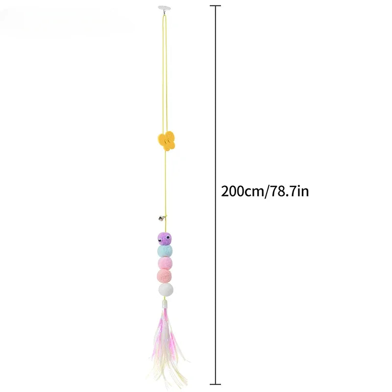 Self-Play Hanging Cat Teaser Wand Toy