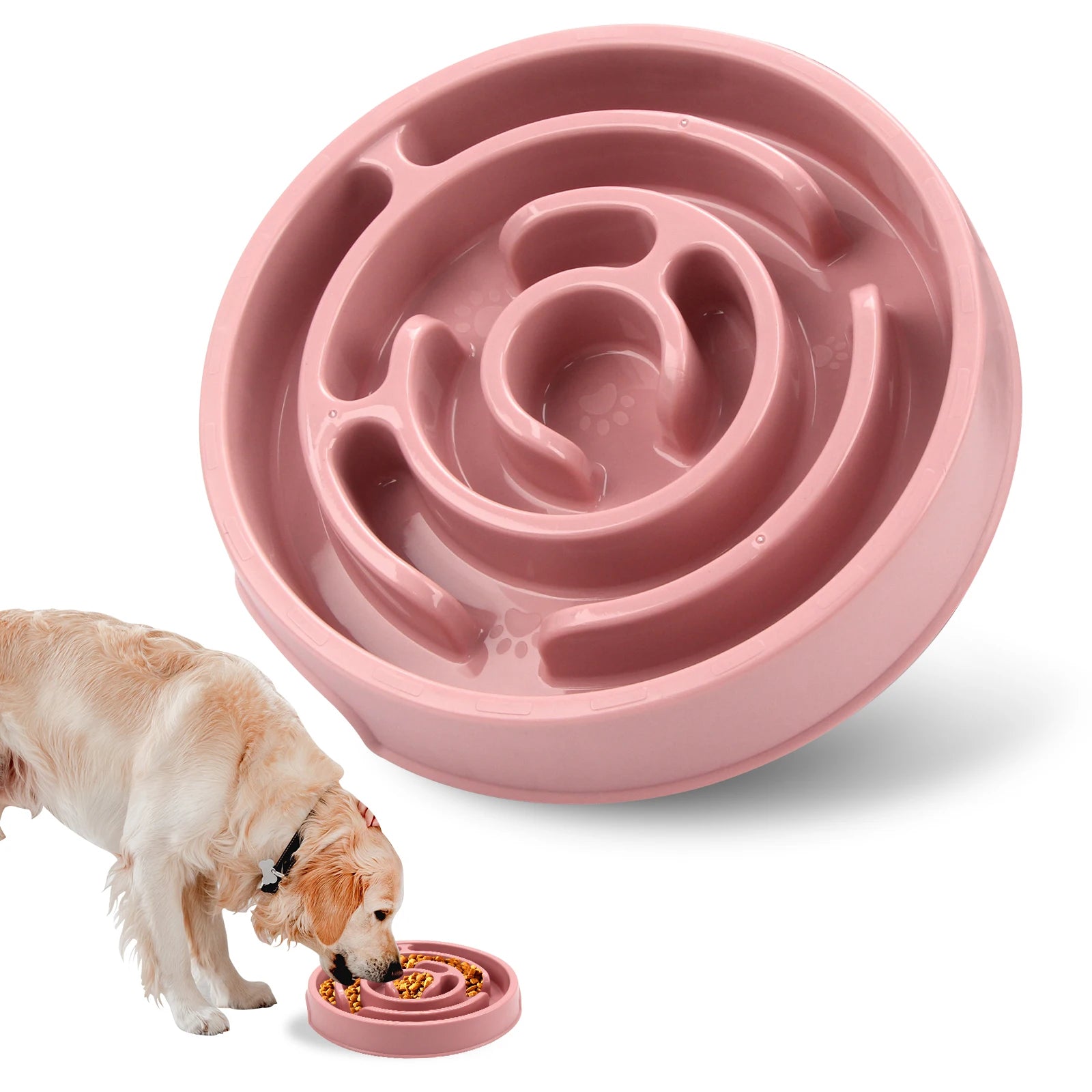 Anti-Gulp Slow Feeder Dog Bowl